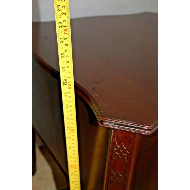 Wood 1980s Ethan Allen Nightstands End Tables Cabinets Sliding Pocket Doors - a Pair For Sale - Image 7 of 8