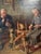 Karl Bauer, Pipe and Spinning Wheel, Oil Painting on Canvas For Sale - Image 11 of 12