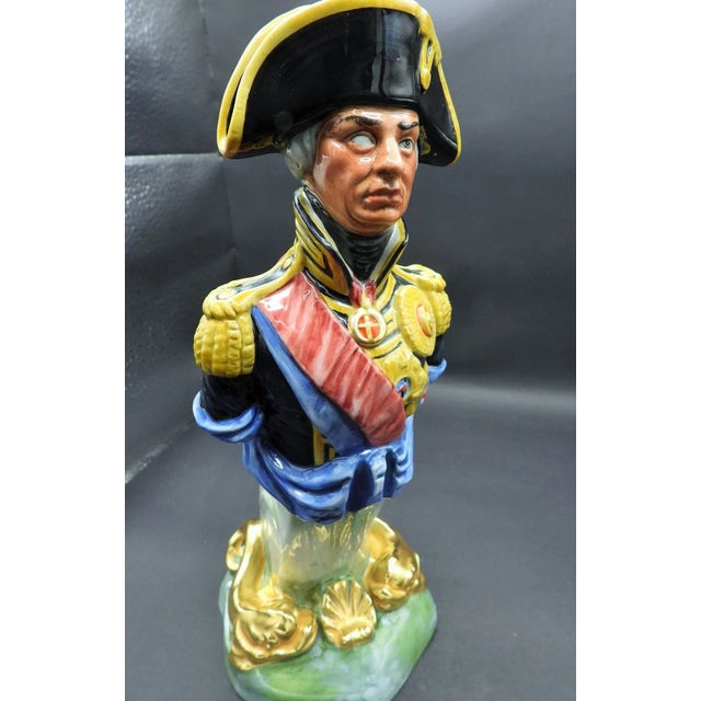 1980s Royal Doulton Adm Horatio Nelson H M S Trafalgar Nautical Ships Figurehead Figurine 1980 For Sale - Image 5 of 7