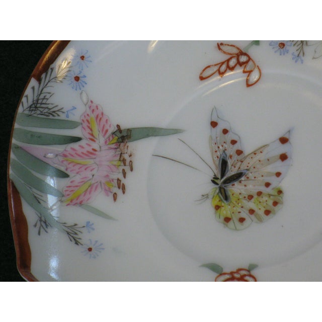 Late 19th Century Late 19th Century Teacup Kyoto, Satsuma, Kutani Antique Hand Painted Japanese For Sale - Image 5 of 18