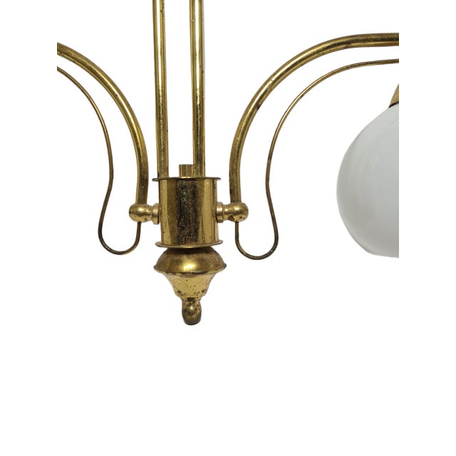 Vintage Art Nouveau Pendant Light, Poland, 1970s For Sale - Image 3 of 12