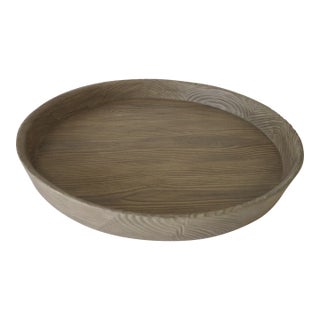 Barbara Barry for Global Views Tyrol Tray - Larch Finish For Sale