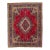1920s Red Antique Tabriz Handmade Persian Wool Rug With Multicolor Shah Abbasi Desing For Sale