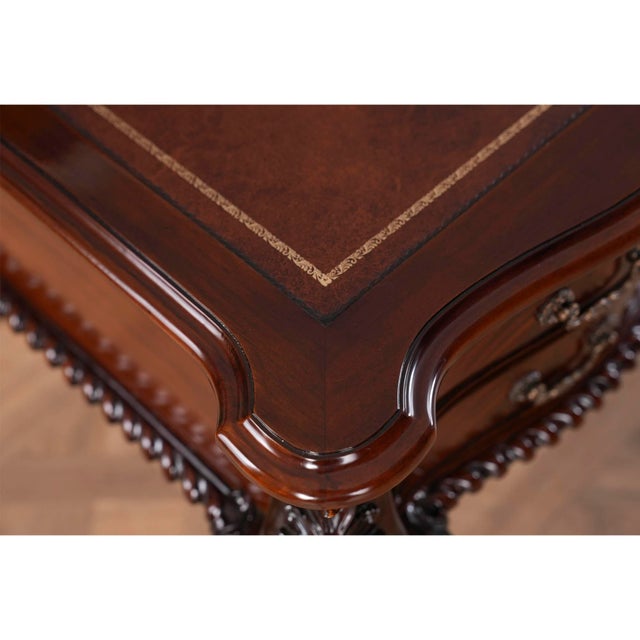 Brown Niagara Furniture French Writing Desk For Sale - Image 8 of 11