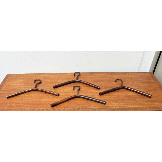 Vintage Wood Coat Hangers, 1970s, Set of 4 For Sale - Image 11 of 12