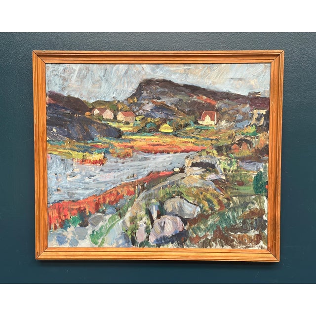 Karl Otto Kellgren, Landscape, 1960s, Oil on Canvas, Framed For Sale - Image 15 of 18