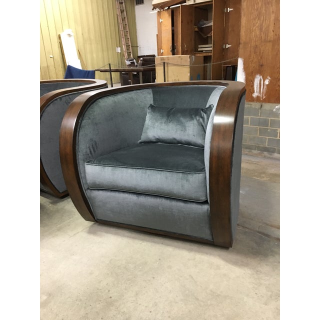 Thomasville Furniture Ernest Hemingway Mahogany Partaga Swivel Accent