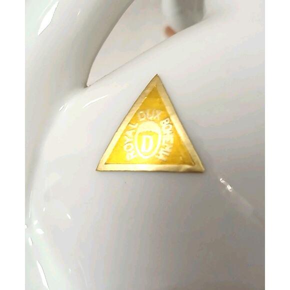 Royal Dux Czeckoslovakian Nude Woman Figurine 7" White Porcelain MCM Art Deco For Sale - Image 18 of 18