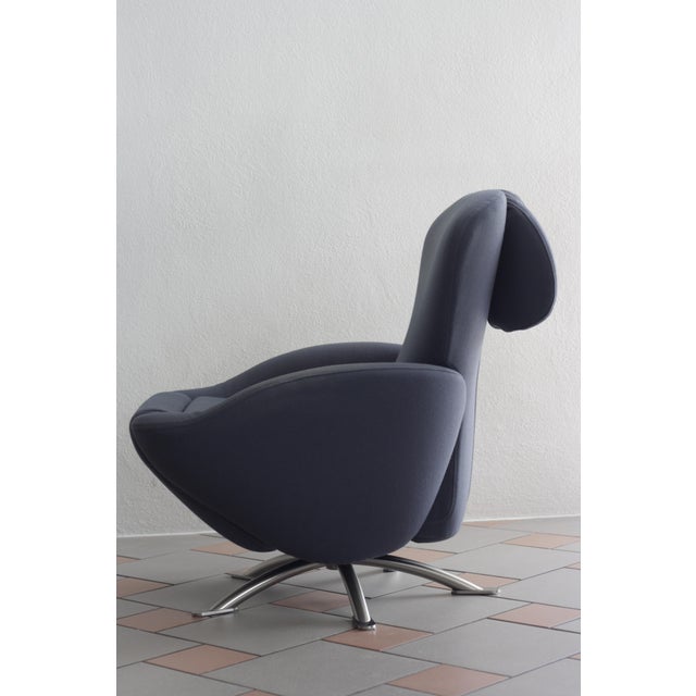 Dodo K 10 Lounge Chair in Duca Anthracite Fabric by Tohiyuki Kita for Cassina, 2000s For Sale - Image 9 of 15