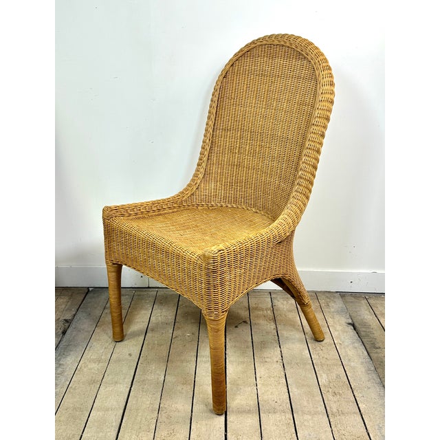 Vintage Chairs in Light Brown Rattan, 1970s, Set of 6 For Sale - Image 4 of 9