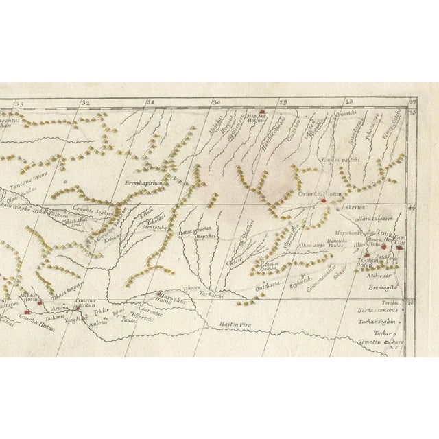 Mid 18th Century Antique Map of Tibet by Danville, Paris, France, 1737 For Sale - Image 5 of 9