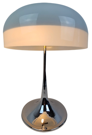 Mushroom Table Lamp in Chrome, Italy, 1970s