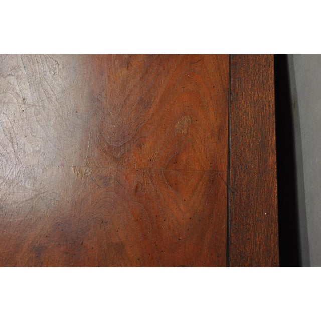 Vintage Henredon Chinoiserie Brass Butterfly Burl Wood Credenza Cabinet Buffet For Sale - Image 11 of 16