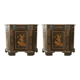 A Pair Chinoiserie Side Cabinets For Sale