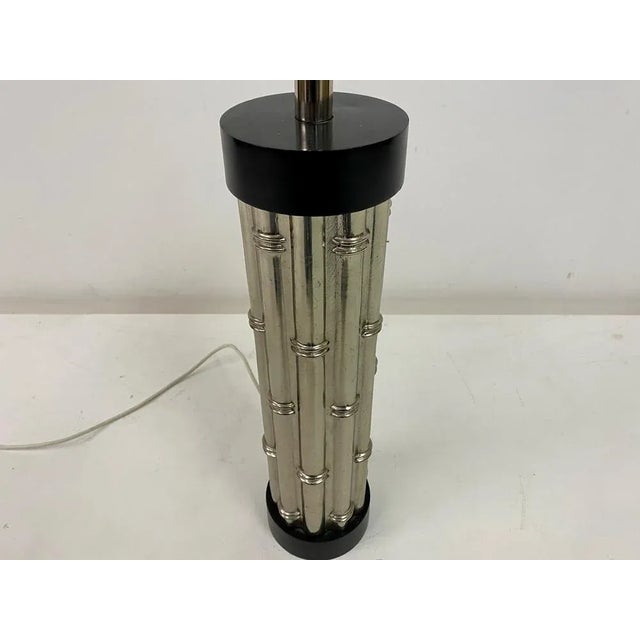 Faux Bamboo Table Lamp, 1970s For Sale - Image 4 of 11