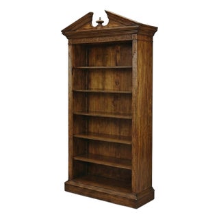 George II Walnut Architectural Open Bookcase For Sale