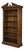 George II Walnut Architectural Open Bookcase For Sale