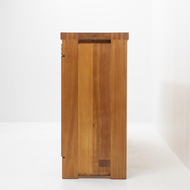 Vintage Elmwood Sideboard R13A by Pierre Chapo, 1980s For Sale - Image 11 of 17