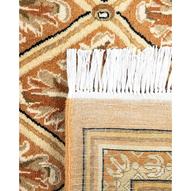 2000 - 2009 Mogul, One-of-a-Kind Hand-Knotted Area Rug in Brown, 8' 2" x 10' 3" For Sale - Image 5 of 8