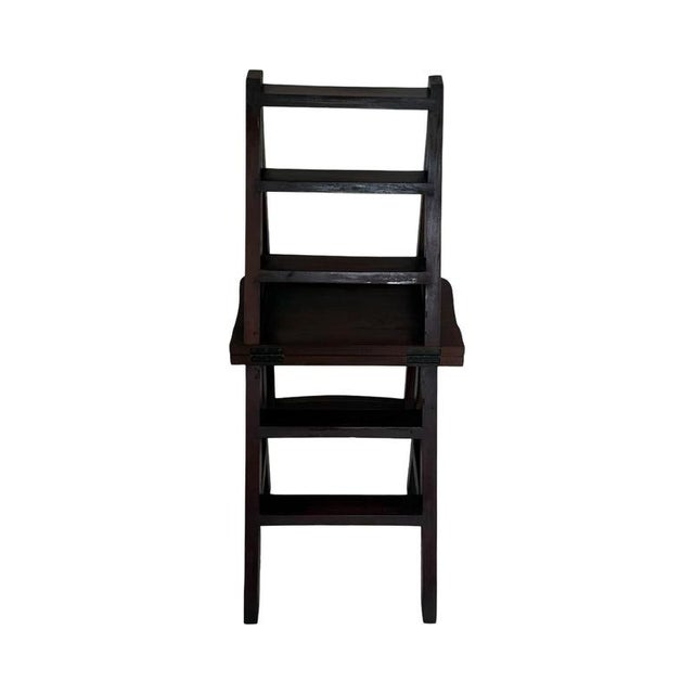 This combination between a chair and a small stool / stepladder is a great addition to any home. This piece is sturdy...