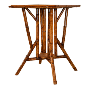 19th Century French Tortoise Bamboo Side Table