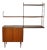 Nisse String Wall Shelf with Sideboard Made of Nut Wood by Kajsa & Nils Strinning, 1960 from String, Set of 8 For Sale