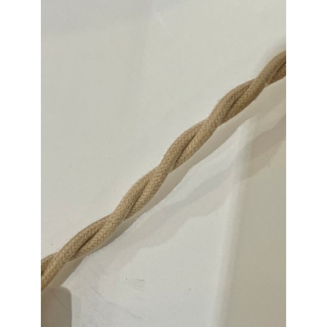 French Bamboo & Rattan Double Light Table Lamp For Sale - Image 15 of 16