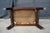 Antique 20th C. Regency Style Mahogany Footstool Striped Floral Brocade Seat For Sale - Image 14 of 15