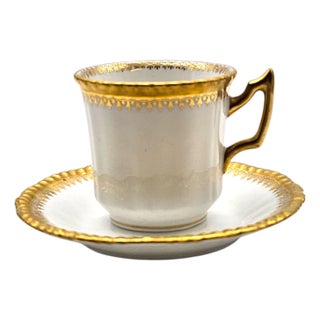 Vintage D&c Bernardaud Limoges Ber273 Demitasse Cup and Saucer For Sale