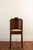1910s Antique Carved Wood and Leather Chair For Sale - Image 5 of 7