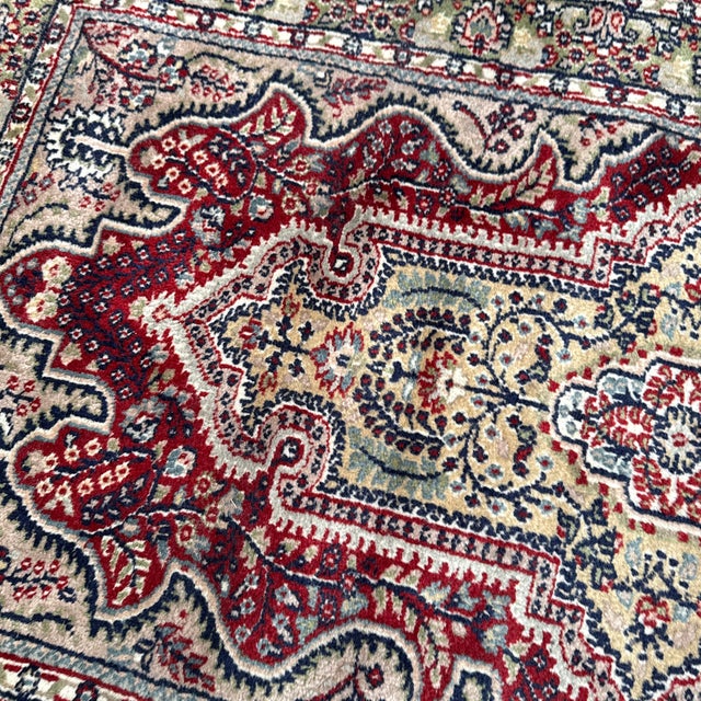 2ft 11in × 5ft 2in Kashmir Silk Area Rug For Sale - Image 12 of 12