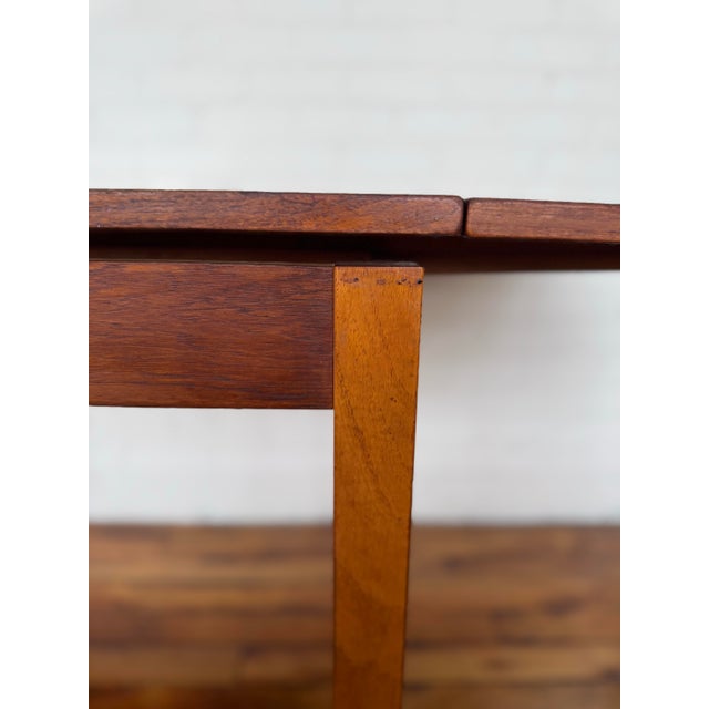 1960s 1960s Danish Teak MCM Extendable Dining Room Table - Made in Denmark For Sale - Image 5 of 12