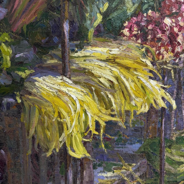 Monumental 19th Century French Produce Market Oil Painting by Camille Olivier For Sale In Chicago - Image 6 of 18