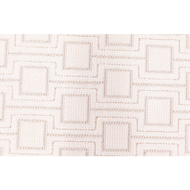 Contemporary Geometric Hand-Tufted Wool Runner Size: 3'4" × 10'3" (101 × 312 cm) Elevate your interior with this refined...