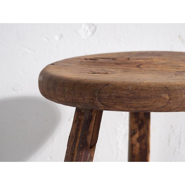 Antique Handmade Stool, 1900 For Sale - Image 5 of 10