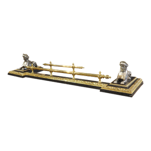 An Oversized 19th Century French Neoclassical Chimney Bar, Length- 67.75 Inches
