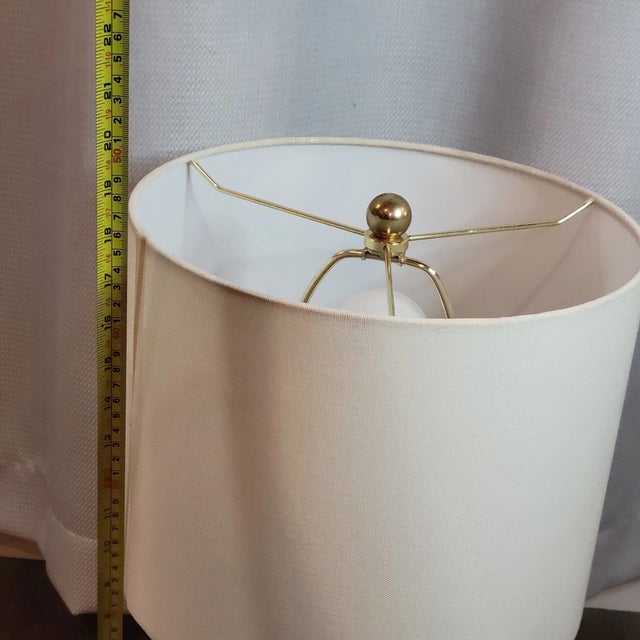 Gold 1990s Modern Kate Spade Confetti Gold Polkadot Table Lamp For Sale - Image 8 of 8