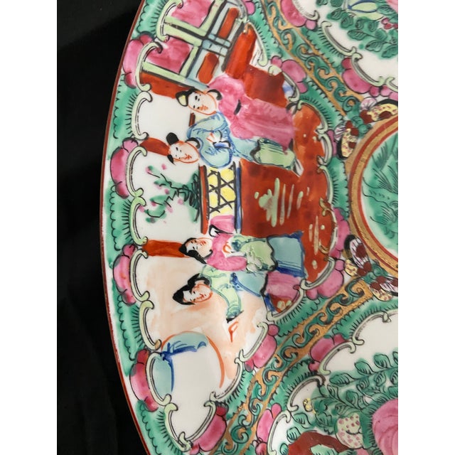 Chinoiserie Antique Famille Rose Platter For Sale - Image 3 of 9