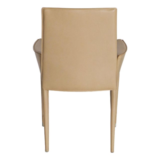 1990s Bottega Leather Chair by Renzo Fauciglietti and Graziella Bianchi for Frag For Sale