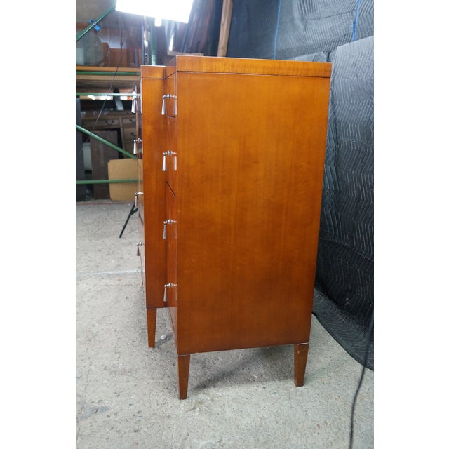 Late 20th Century Michael Vanderbyl for Baker Furniture Archetype Cherry Dresser Console Chest 54", Attributed For Sale - Image 18 of 18
