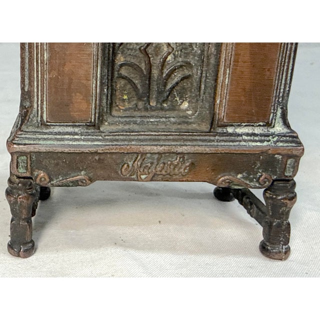 Antique Arcade Bronze Cast Iron Majestic Radio Still Bank 1930 Grigsby-Grunow For Sale - Image 4 of 8