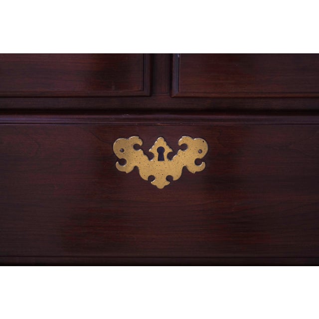 Ethan Allen Georgian Court Cherry Secretary Desk For Sale - Image 10 of 18