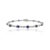 Classic 3.57ct Natural Sapphire Diamond Tennis Bracelet in 18k Solid Gold For Sale In New York - Image 6 of 13