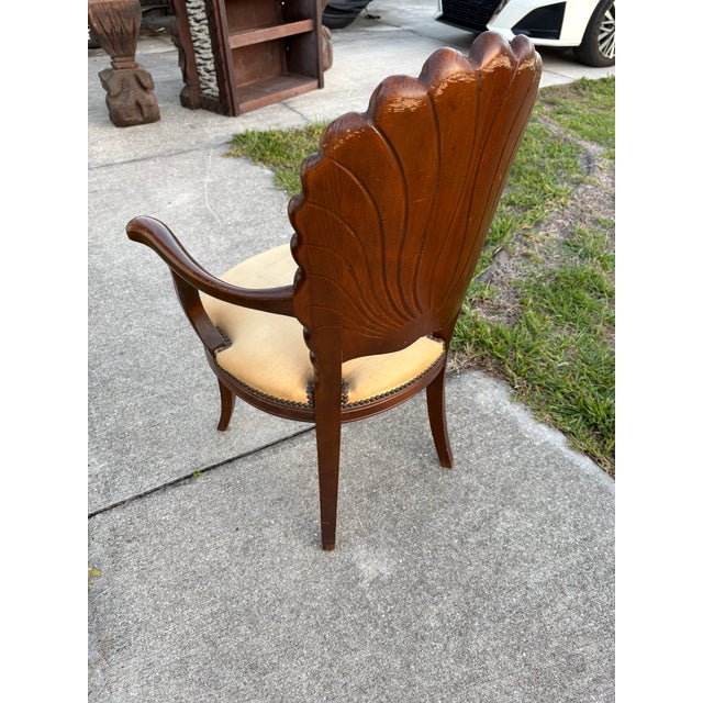 Mid 20th Century Vintage Italian Hand Carved Grotto Chair For Sale In Tampa - Image 6 of 10