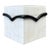 Vintage Black and White Stone Box For Sale