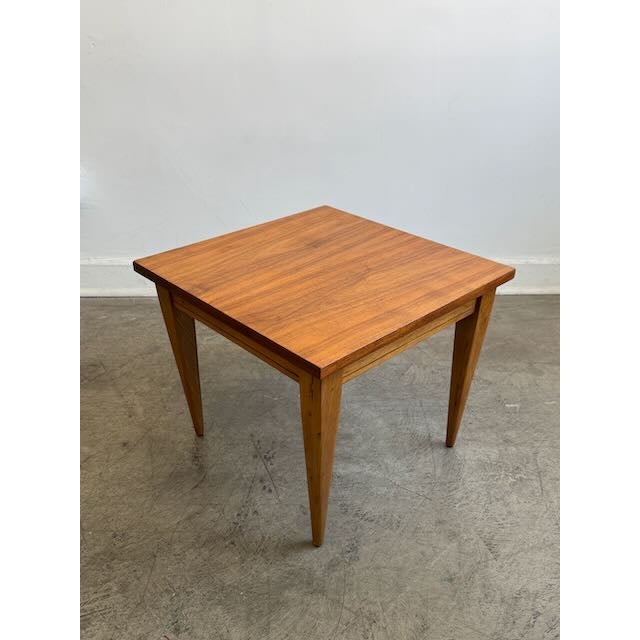 Gio Ponti 1950s Solid Walnut End Table For Sale - Image 4 of 7