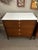 Mid-Century Modern 1960s Florence Knoll Walnut + White Laminate 5 Drawer Chest For Sale - Image 3 of 11