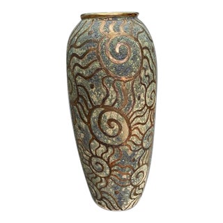 1980s Art Pottery Vase For Sale