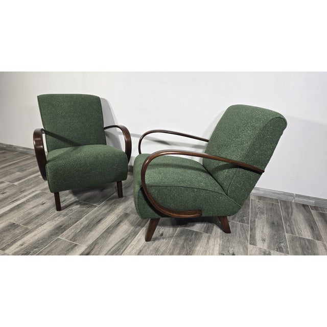 Lounge Chairs by Jindrich Halabala, 1940s, Set of 2 For Sale - Image 10 of 10