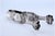 Metal Silver Ice Tongs with Reliefs and Application on the Stem For Sale - Image 7 of 9